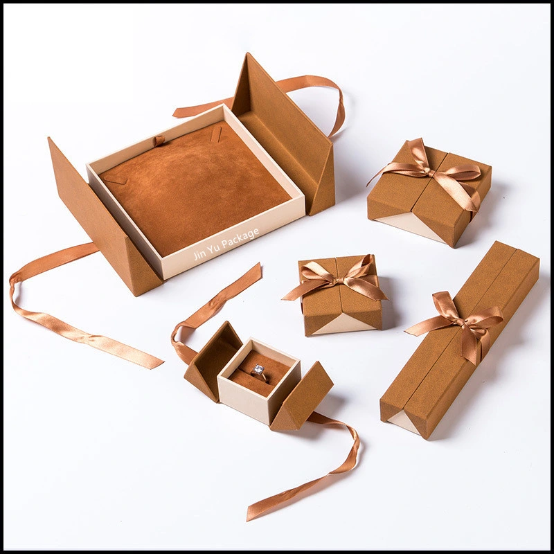 Elegant Ribbon Bow-Tie Cardboard Paper Gift Jewellery Packaging Boxes Wholesale