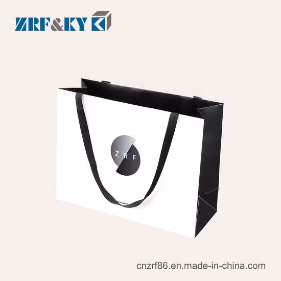 リサイクルレディースバッグ ホワイト/ブラウン/ブラック/グリーン/アート/クラフト紙/コート紙バッグ、衣類/衣類/ギフト用ショッピングバッグ